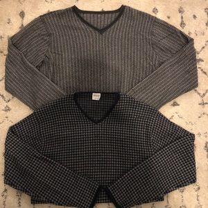 Bundle- Cashmere Armani Geometric Pattern Sweaters